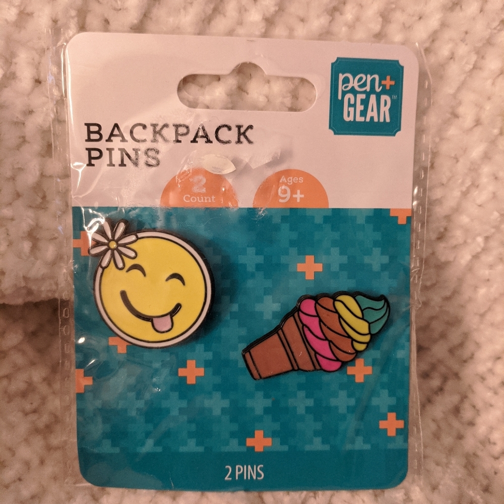 NWT! Bookbag Pins (Set Of 2)